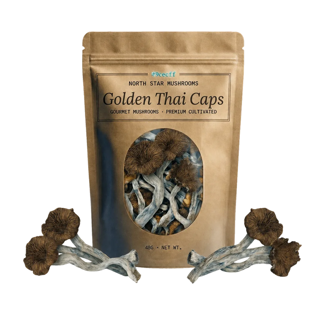 Golden Thai Caps — Dried Magic Mushrooms